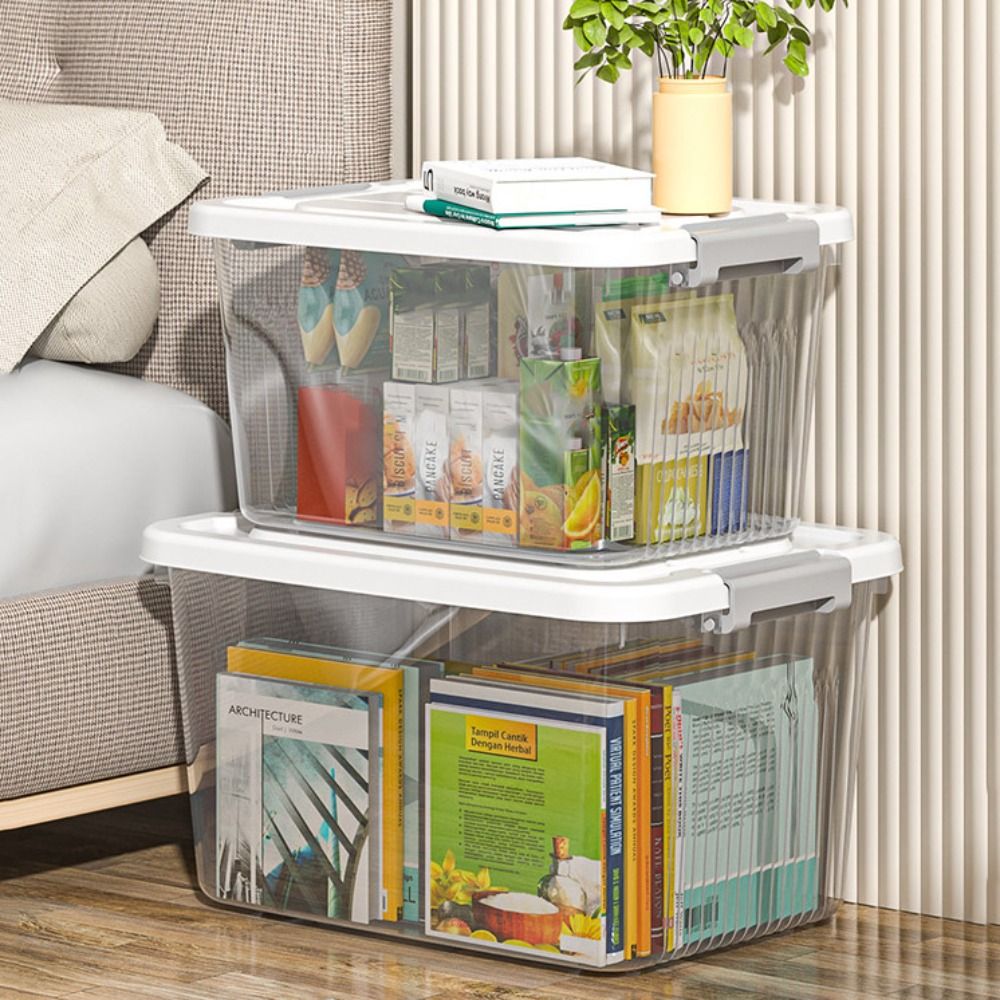 Gardening Tools Box - Contenitore di Stoccaggio Nero Trasparente Resistente