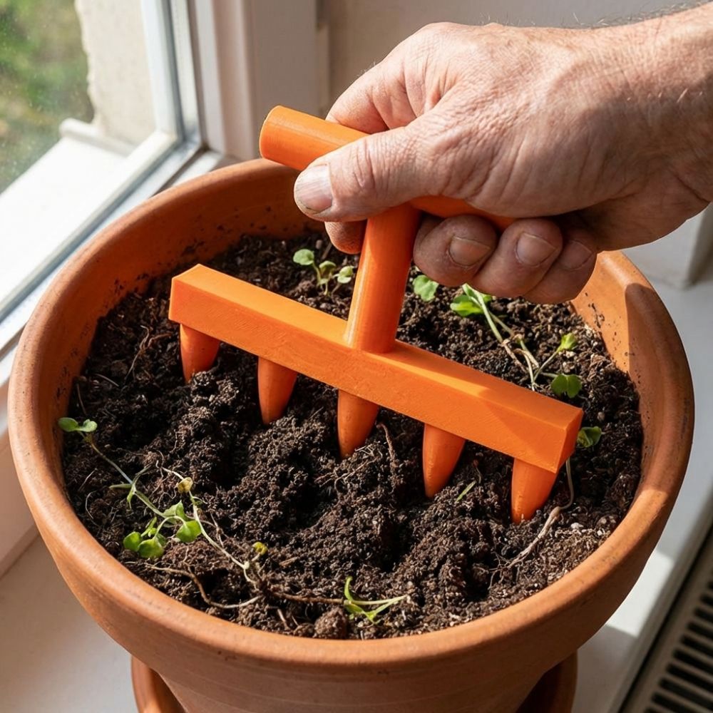 Garden Row Marker - Attrezzo Manuale a 5 Punte per