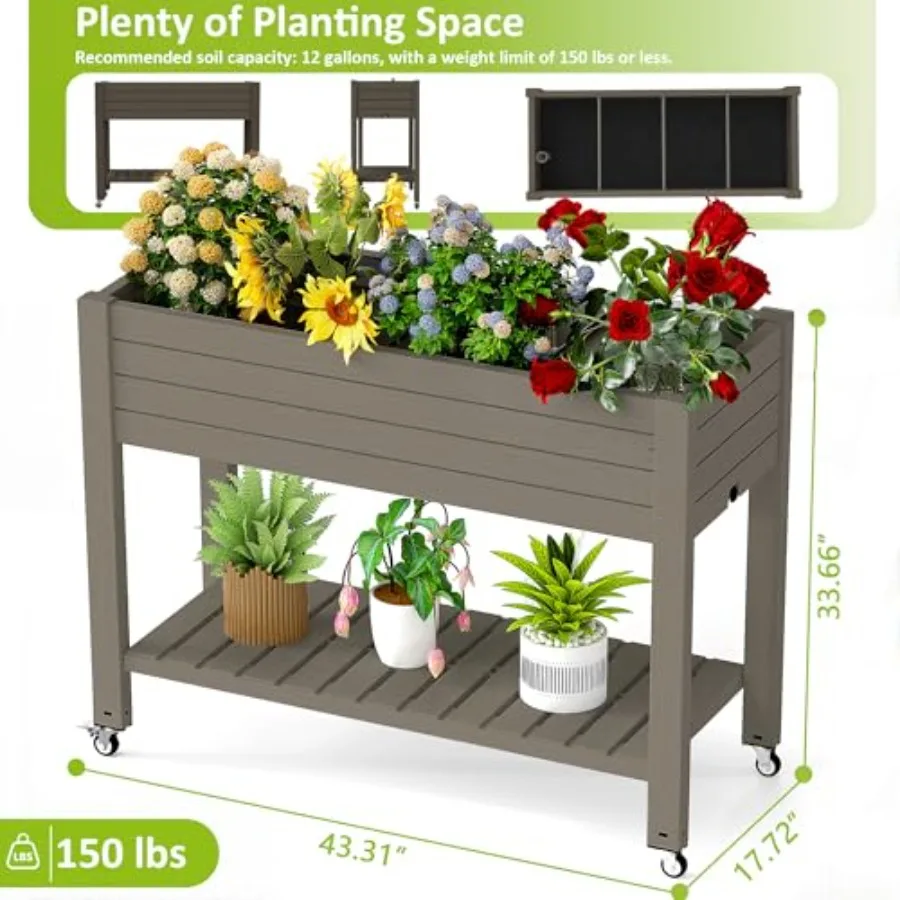 Fioriera rialzata con gambe, a - Self-Watering Planter recensione e prezzo